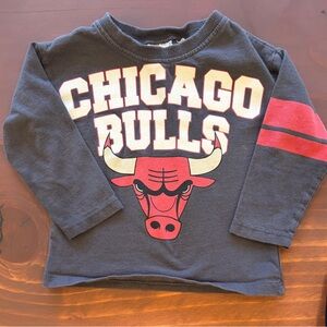 Zara Chicago Bulls Kids Long Sleeve Shirt - Gray and Red